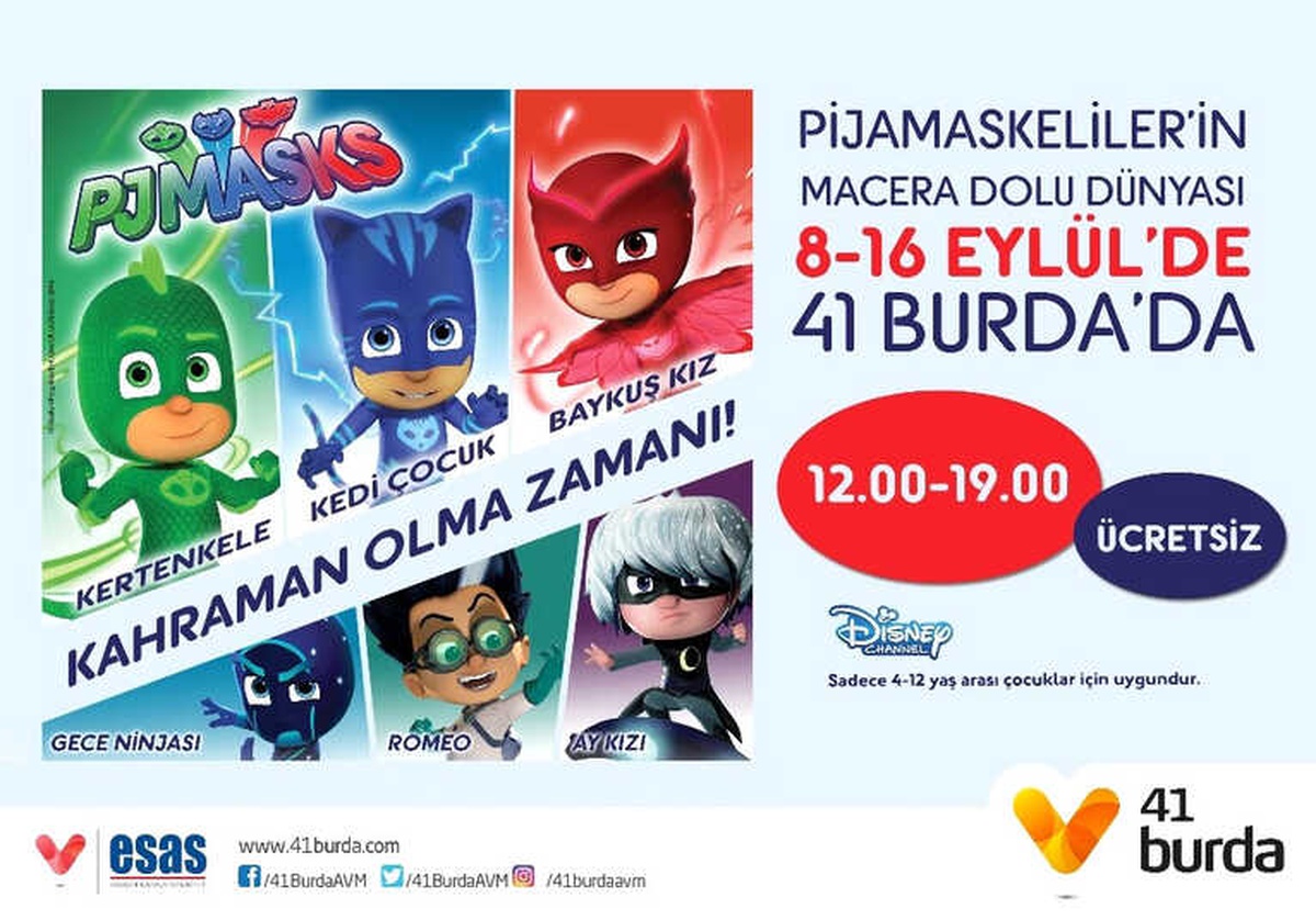 Sevilen Çizgi Film Pijamaskeliler Kocaelili Çocuklarla Buluşacak