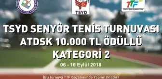 Tsyd Adana Senyör Tenis Turnuvası Başlıyor