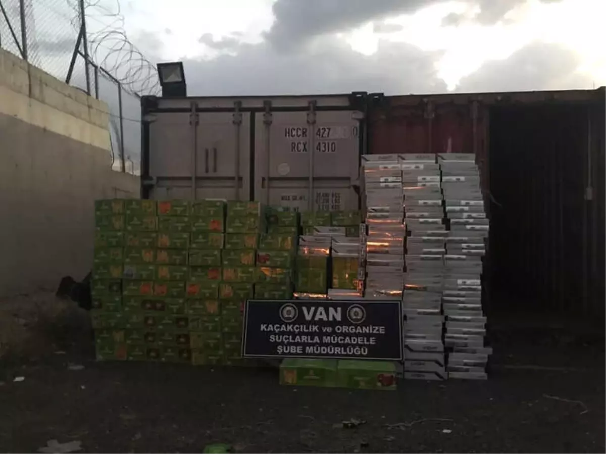 Van\'da Kaçak Sigara ve Nargile Tütünü Operasyonu