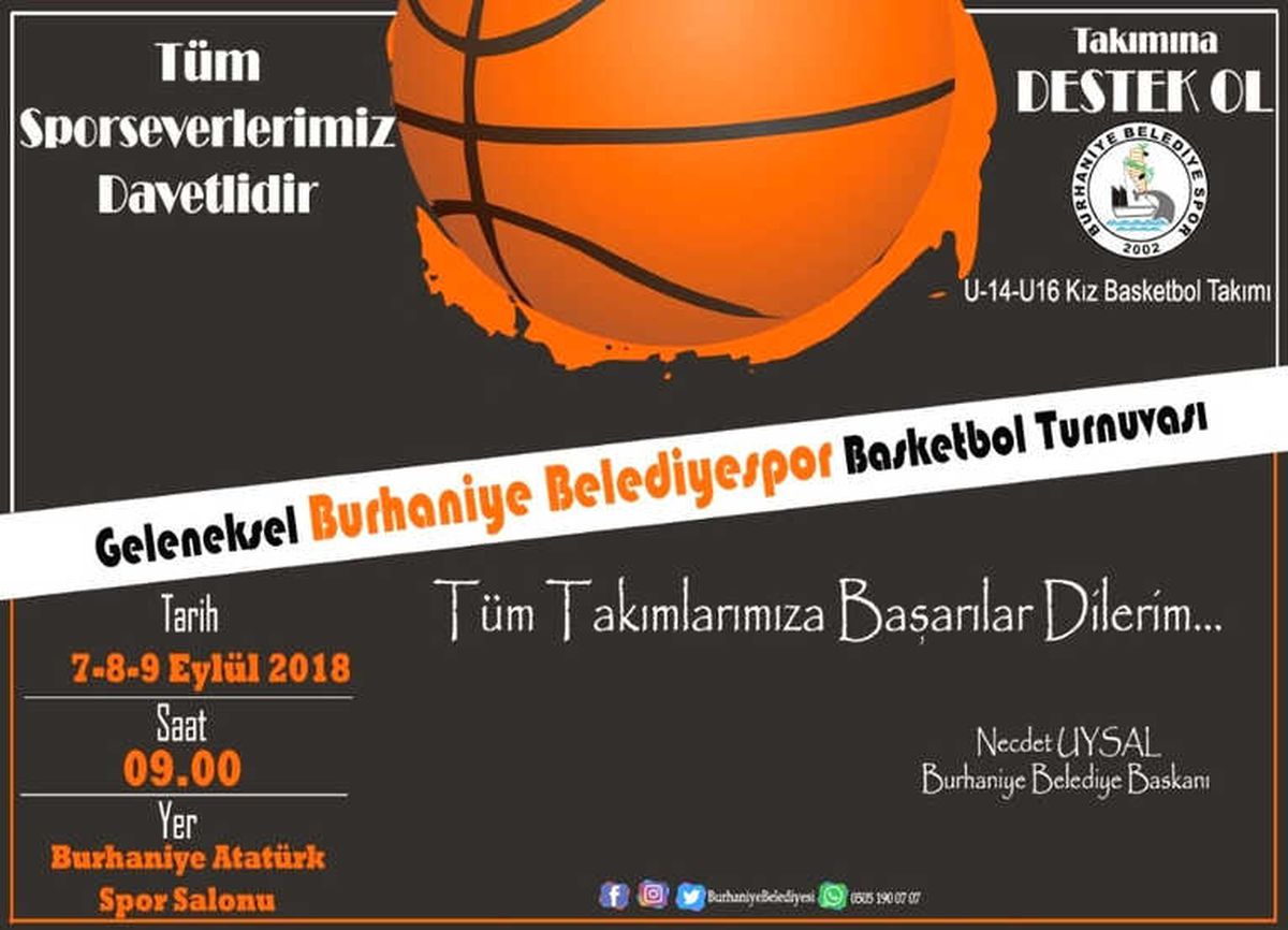 Burhaniye\'de Basketbol Turnuvası