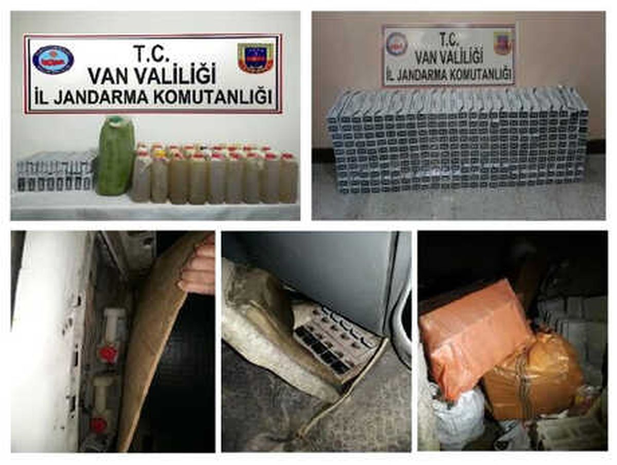 Van\'da Kaçak Sigara ve Akaryakıt Ele Geçirildi