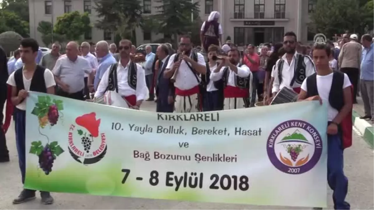 10. Kırklareli Yayla, Bolluk, Bereket, Hasat ve Bağ Bozumu Şenlikleri"