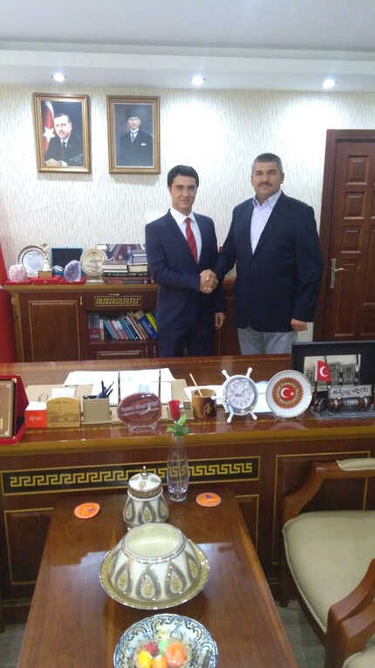 Günyüzü Kaymakamı Göçer\'den Başkan Arayıt\' A Veda Ziyareti