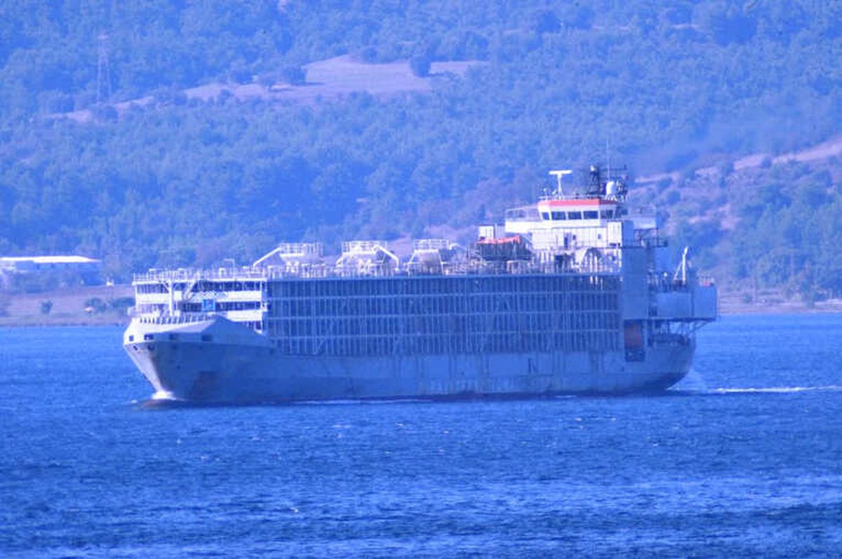 Şarbon İddiasına Sebep Olan Gemi Çanakkale Boğazı\'ndan Geçti