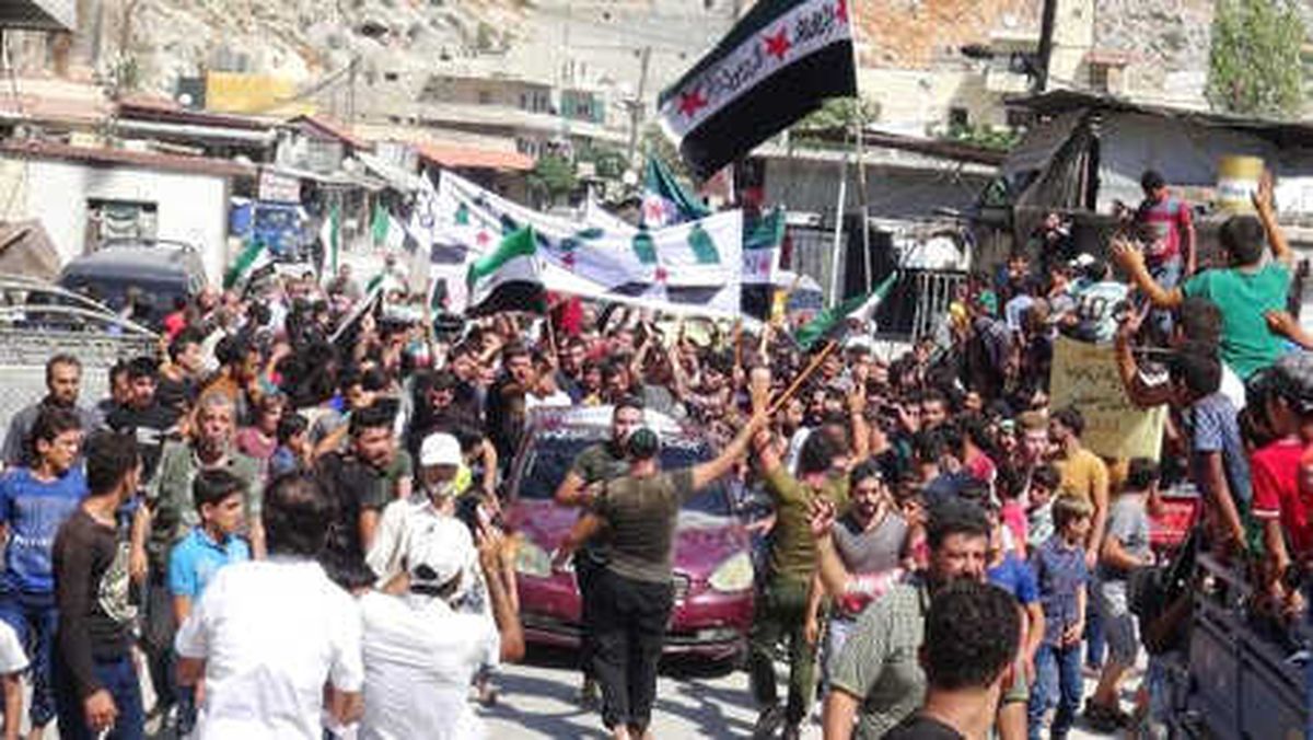 Suriye\'de \'İdlib\' Protestoları