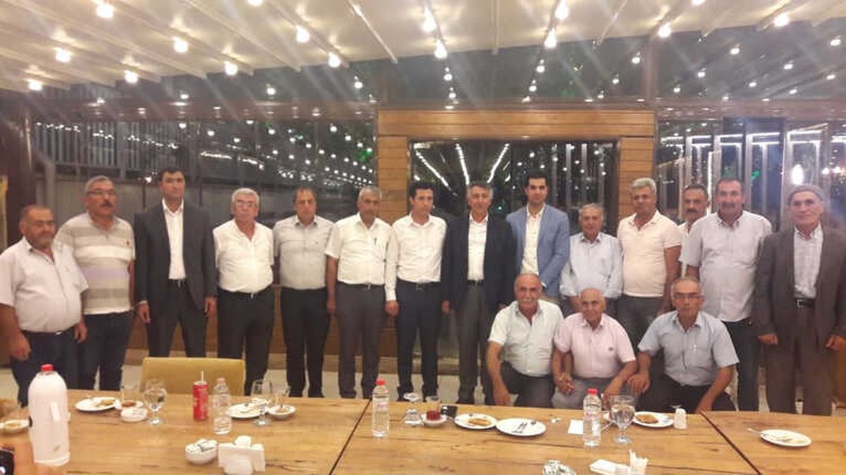 Yazıhan Kaymakamı Akça\'ya Veda Yemeği