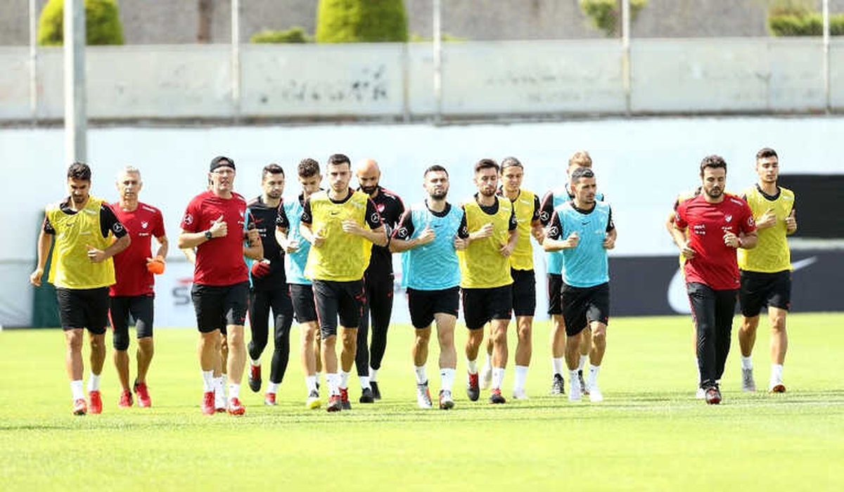 A Milli Futbol Takımı Trabzon\'da Çalıştı