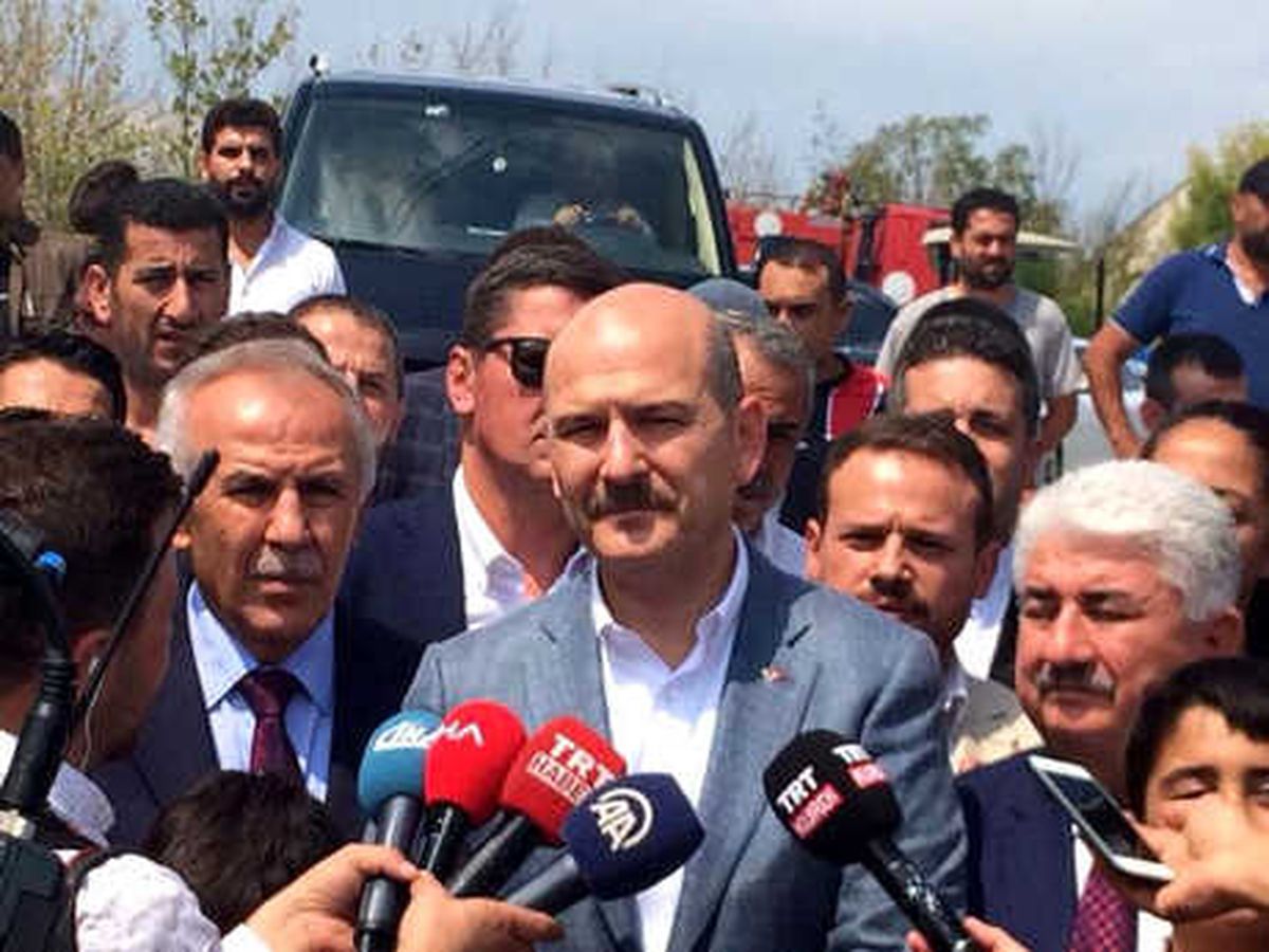 Bakan Soylu, Suriye Sınırındaki Yayladağı\'nda (2)