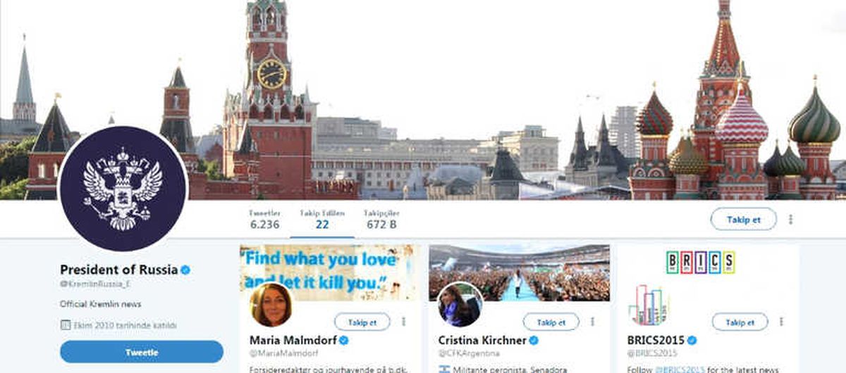Kremlin Trump\'a Twitter\'dan Tavır Koydu