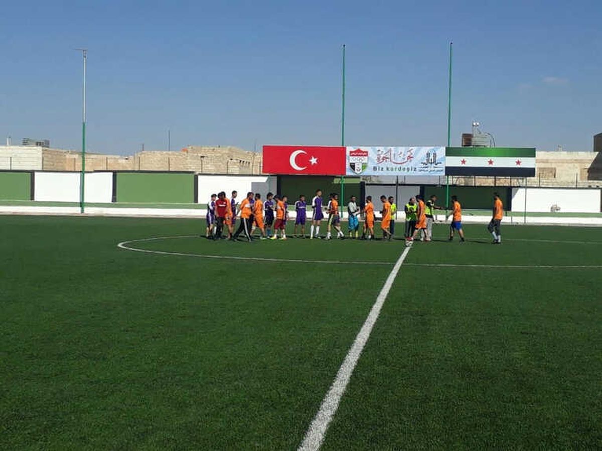 TSK\'nın Terörden Temizlediği El Bab\'da Futbol Sevinci