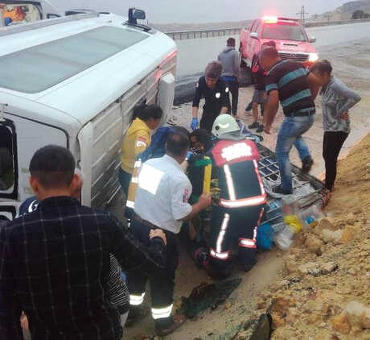 Malatya\'da Minibüs Devrildi: 7 Yaralı