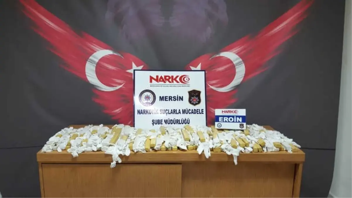 Mersin\'de Araç Motorunda 18 Kilo 250 Gram Eroin Ele Geçirildi