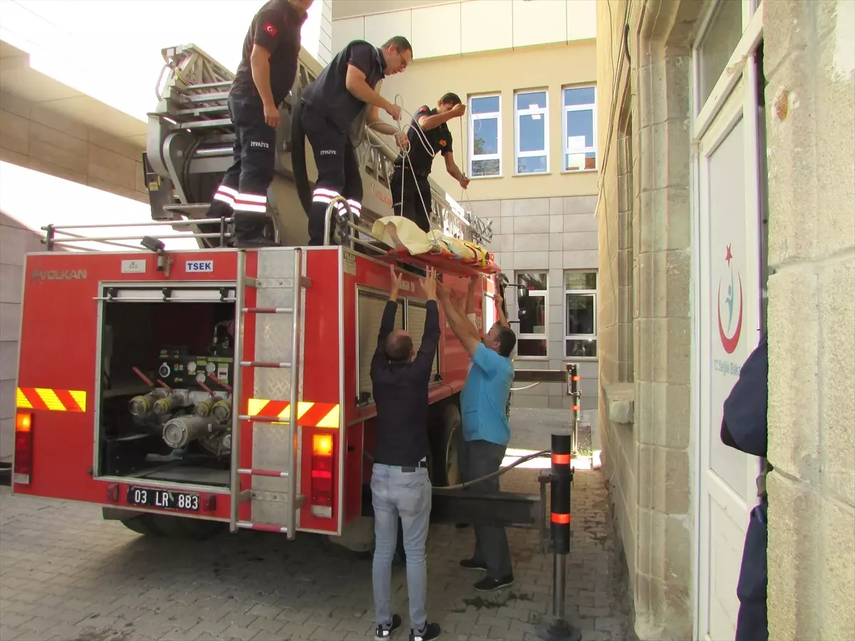 Sandıklı Devlet Hastanesinde Yangın Tatbikatı