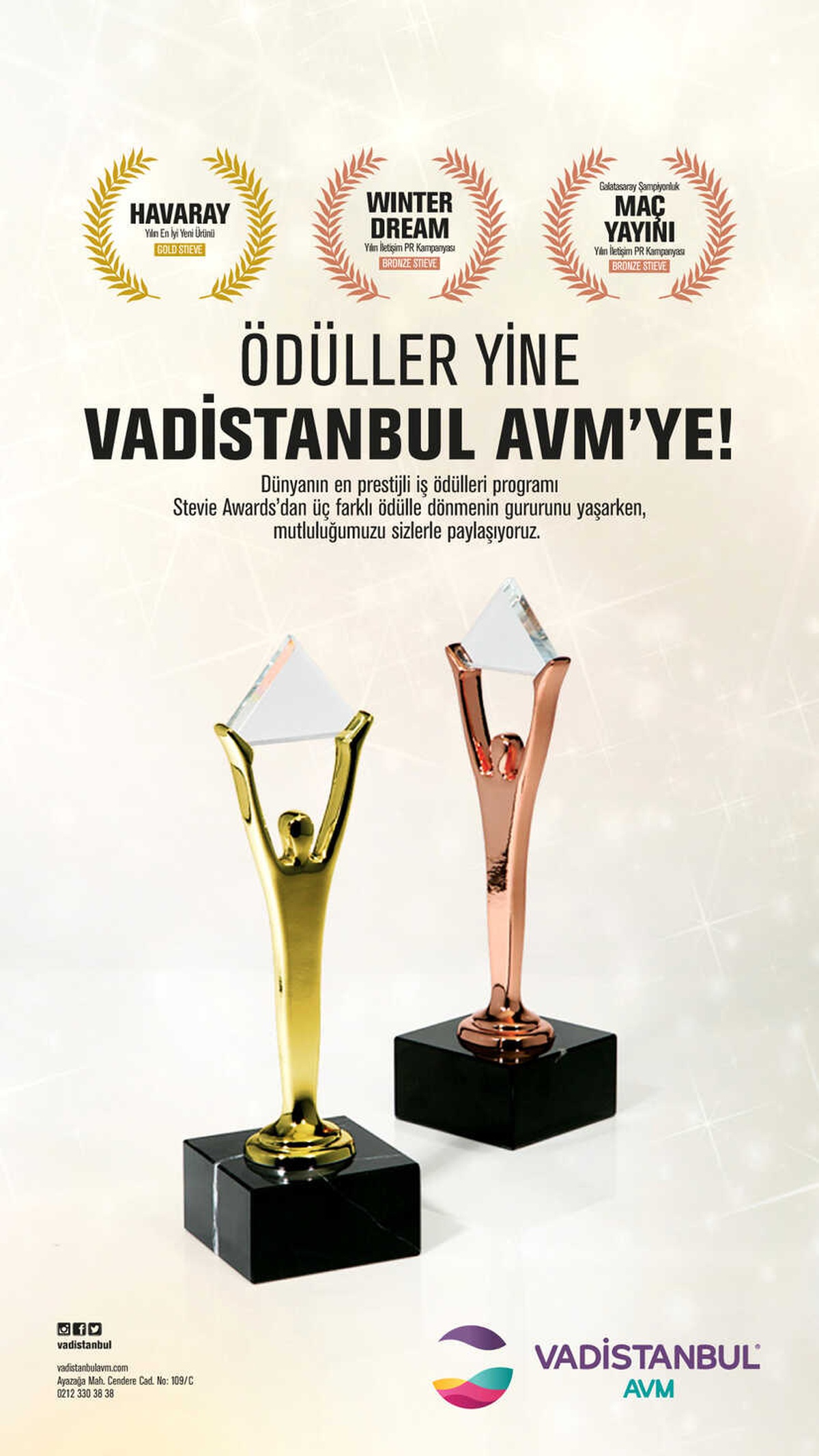 Vadistanbul Ulaşım Yatırımı ve Etkinlikleriyle Uluslararası Ödüllerin Sahibi