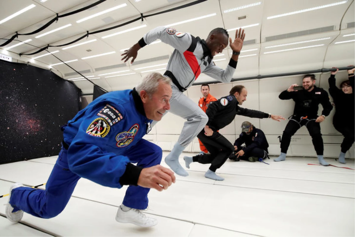 Dünya Rekortmeni Usain Bolt, Yerçekimsiz Ortamda Astronotlarla Yarıştı