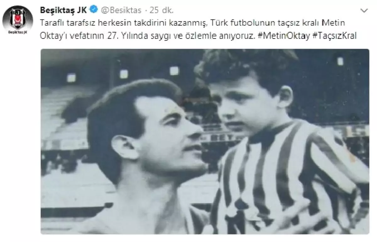 Beşiktaş, Metin Oktay\'ı Unutmadı