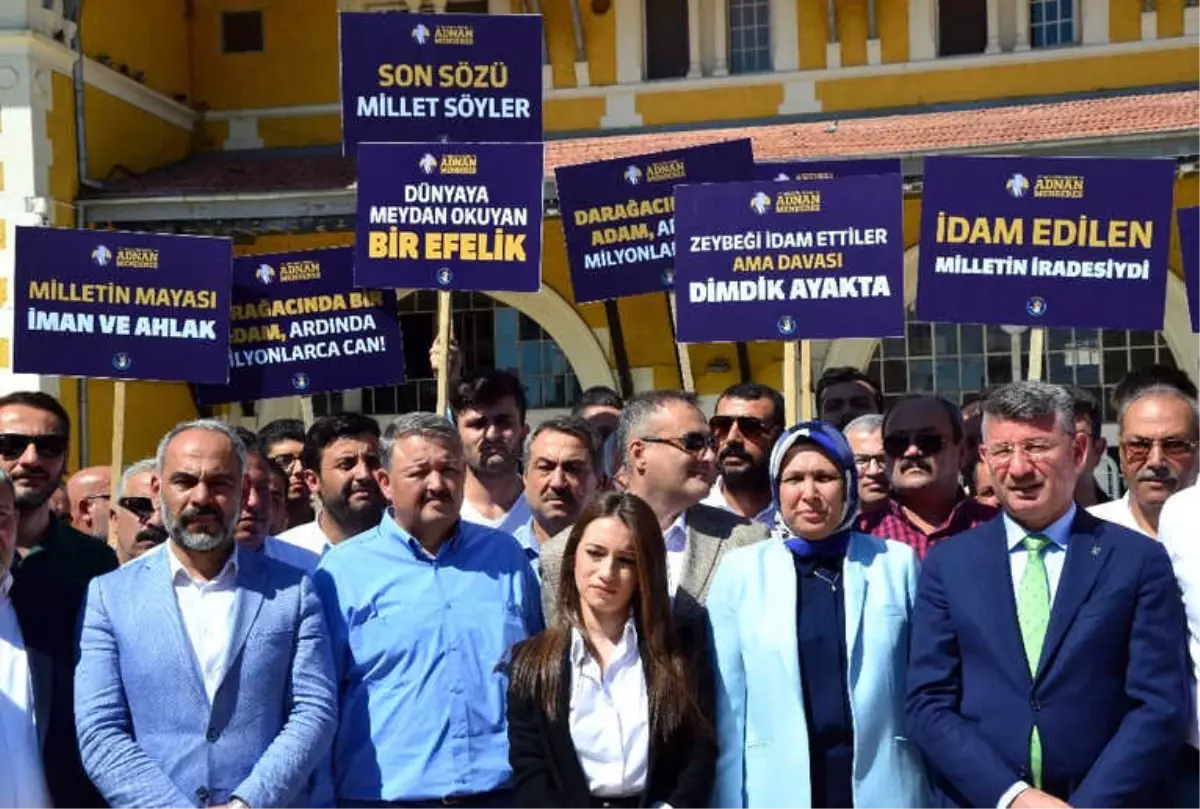 AK Parti Adana İl Teşkilatı, Menderes\'in İdamına Tepki Gösterdi