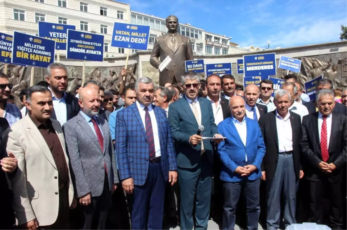 AK Parti İl Başkanı Çopuroğlu: "Adnan Menderes ve Yol Arkadaşları; Savunma Dahi Yapılmasına İzin...