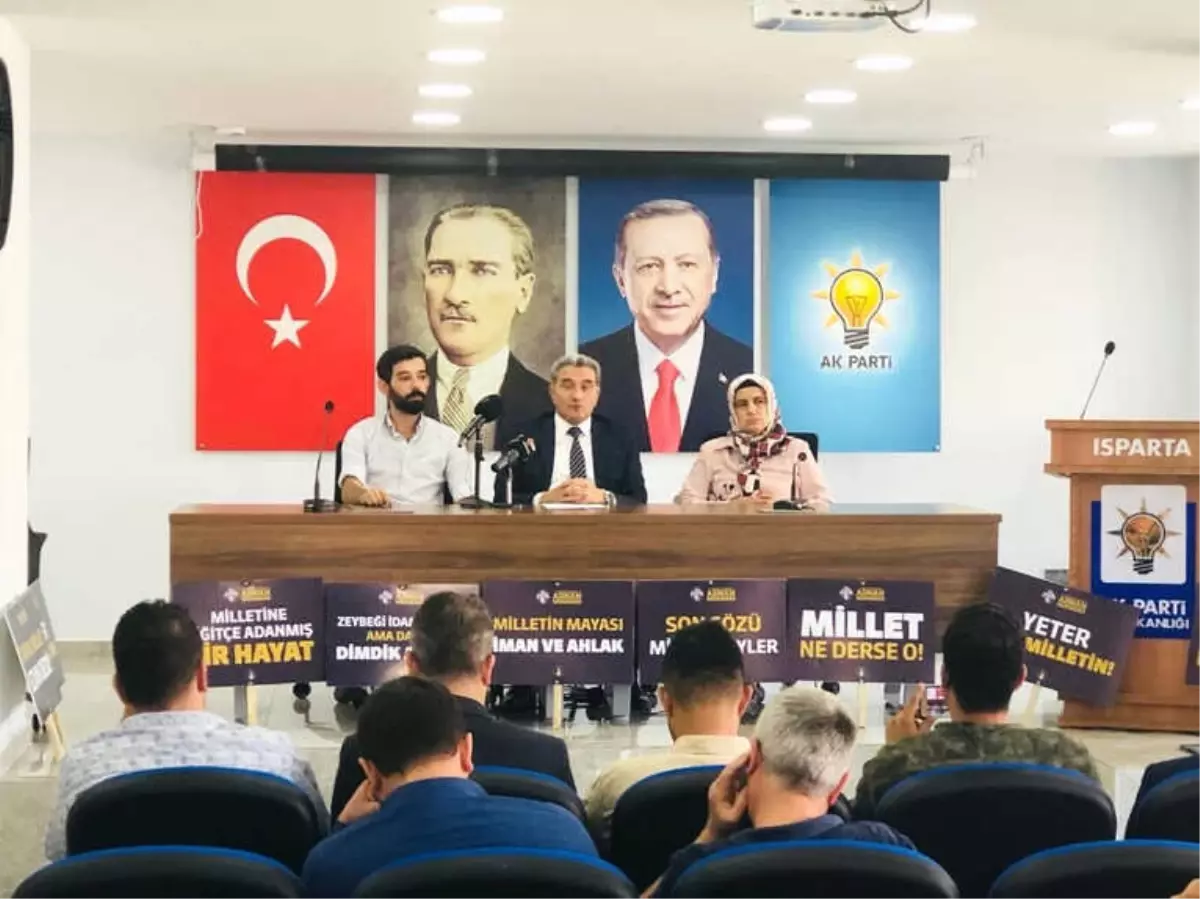 AK Parti Isparta İl Başkanlığı\'ndan \'27mayıs Darbesi\' Açıklaması