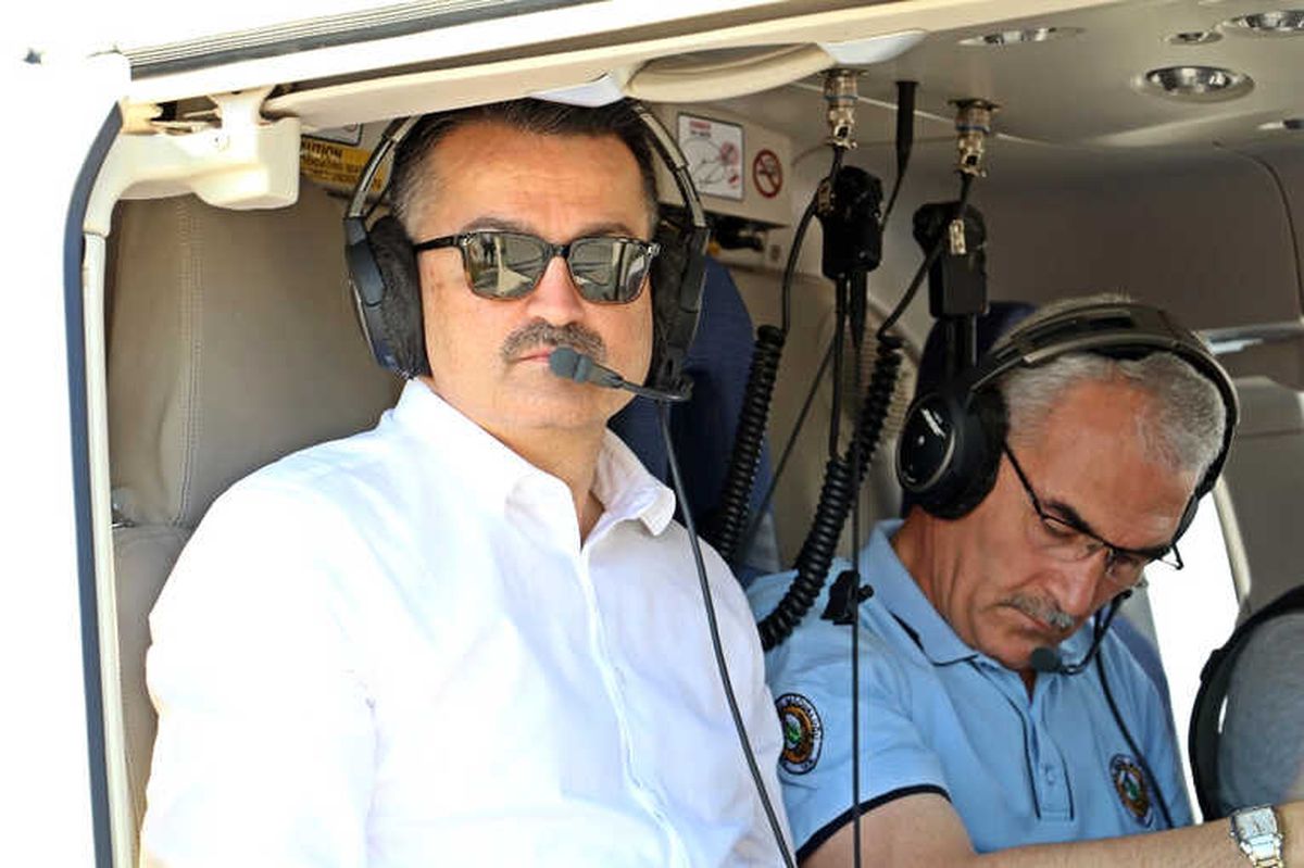 Bakan Pakdemirli Yangın İçin Antalya\'da