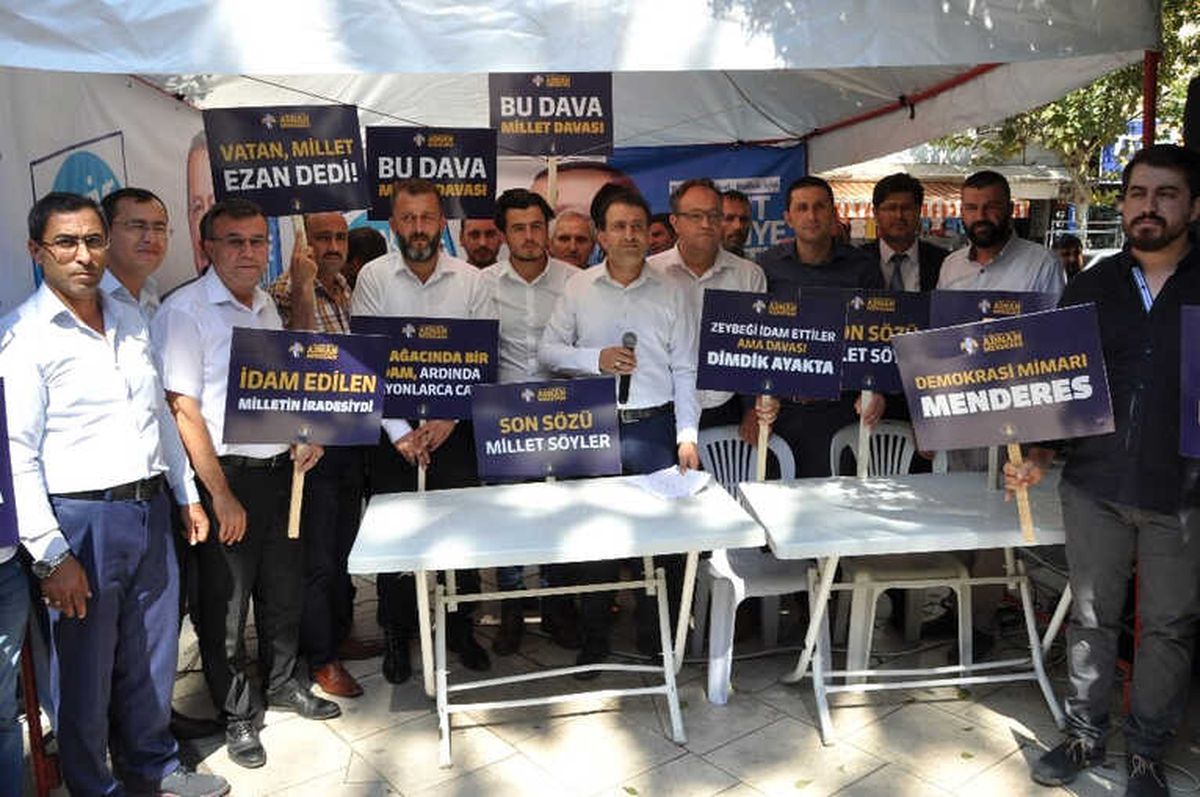 Manisa Ak Parti, Adnan Menderes\'i Andı