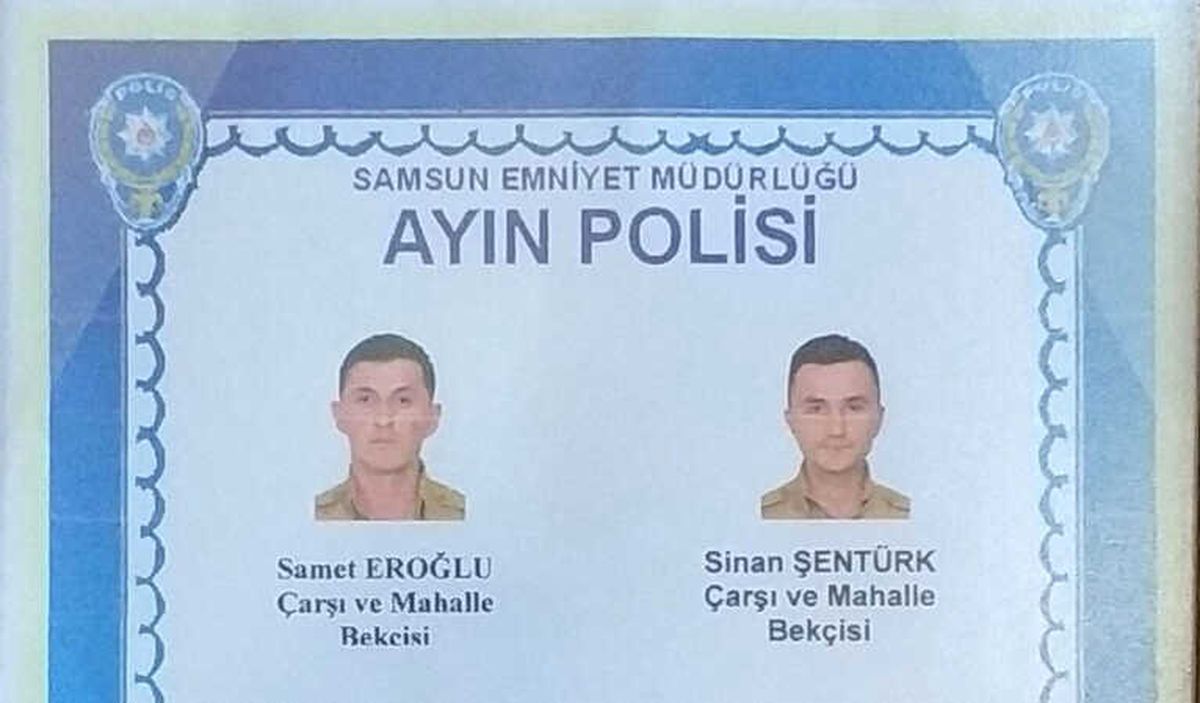 Samsun\'da 2 Bekçi "Ayın Polisi" Seçildi
