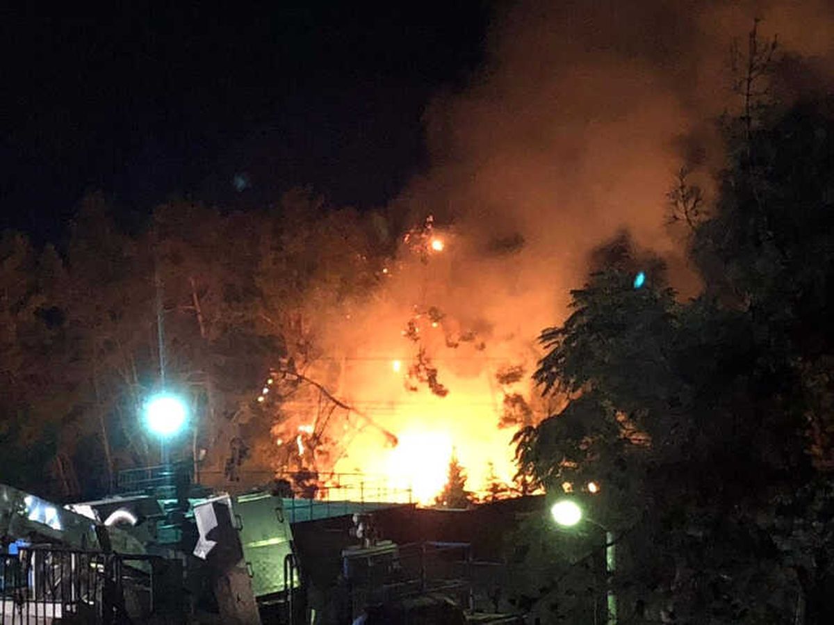 Alanya\'da Devrilen Çam Ağaçları Yangına Sebep Oldu