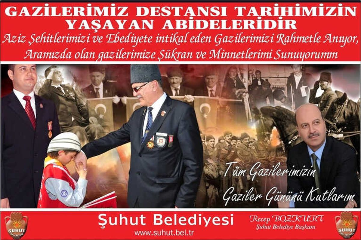 Başkan Bozkurt\'tan Gaziler Günü Mesajı