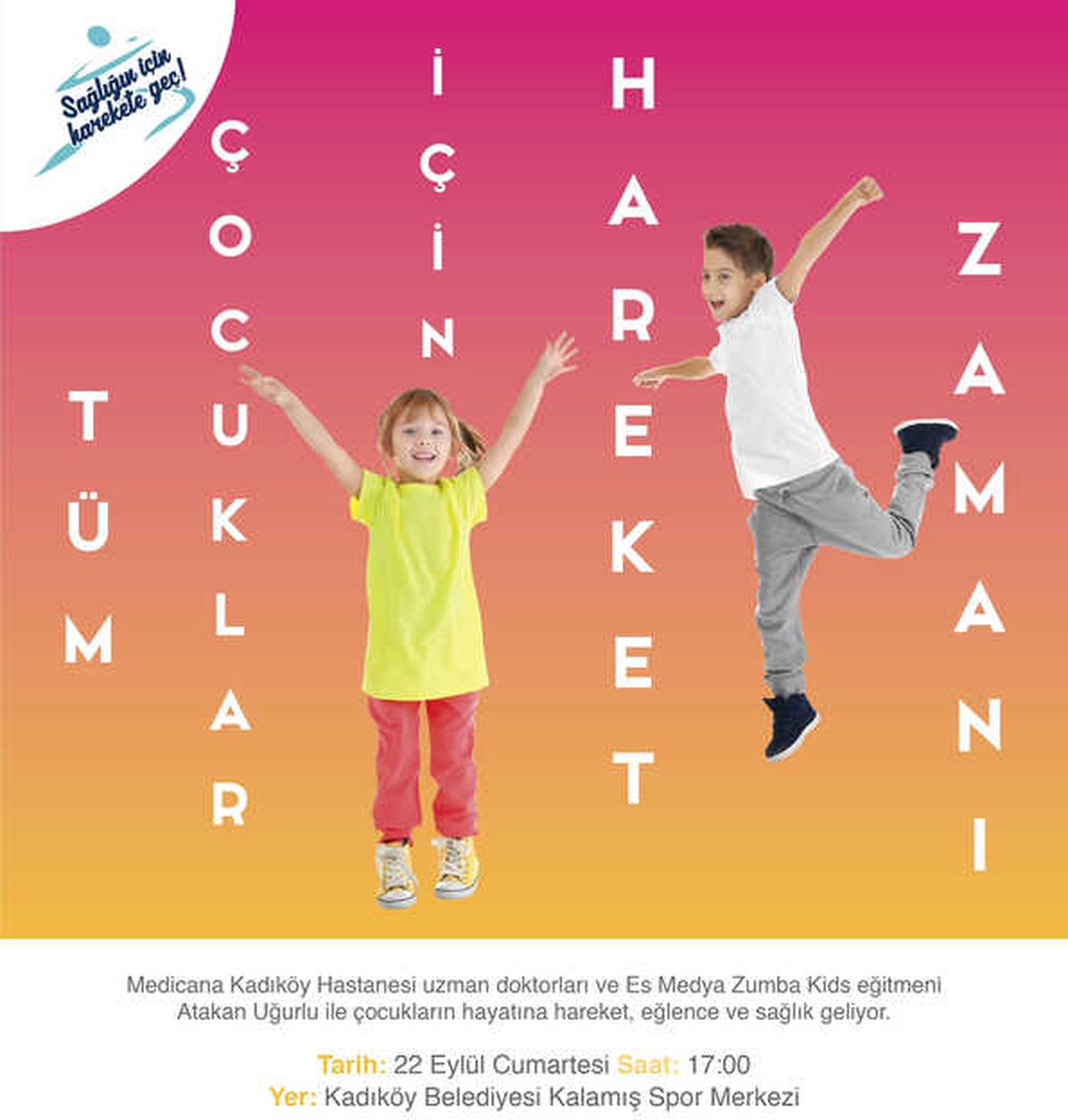 Çocuklar, Medicana ile Harekete Geçiyor: Zumba Kids