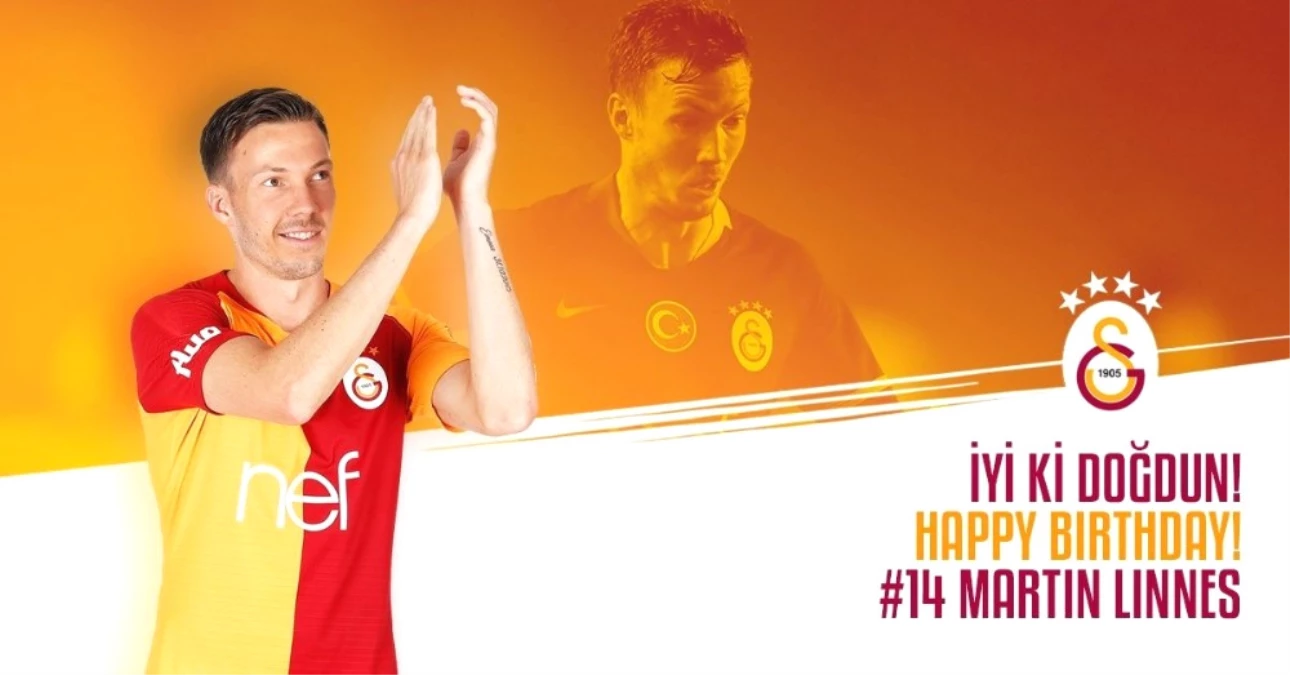 Galatasaray, Martin Linnes\'in Doğum Günü Kutladı