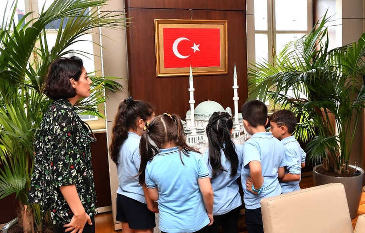 Minik Öğrencilerden Başkan Demircan\'a Ziyaret