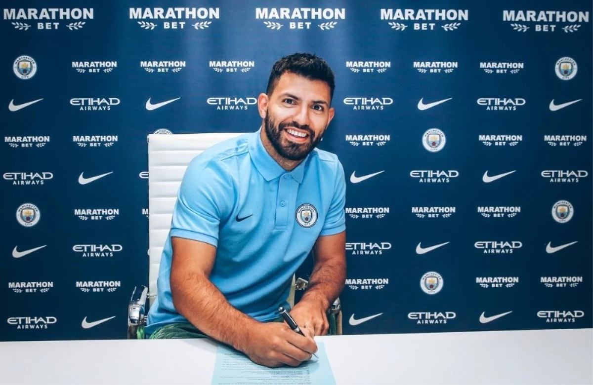 Manchester City, Sergio Agüero\'nun Sözleşmesini 2021 Yılına Kadar Uzattı
