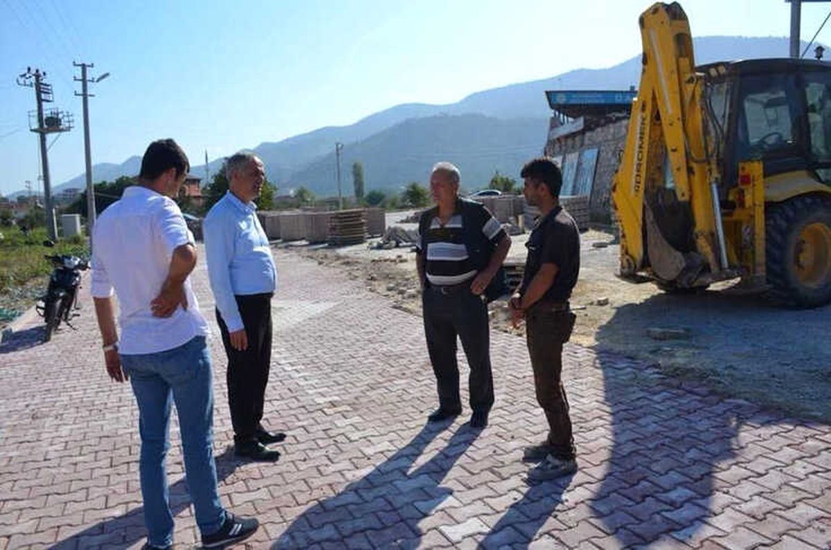 Başkan Yaman\'dan Yeni Belde Stadında İnceleme