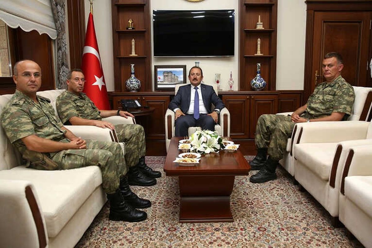 Tuğgeneral Ercan Pürsünlü Vali Ali Hamza Pehlivan\'ı Ziyaret Etti