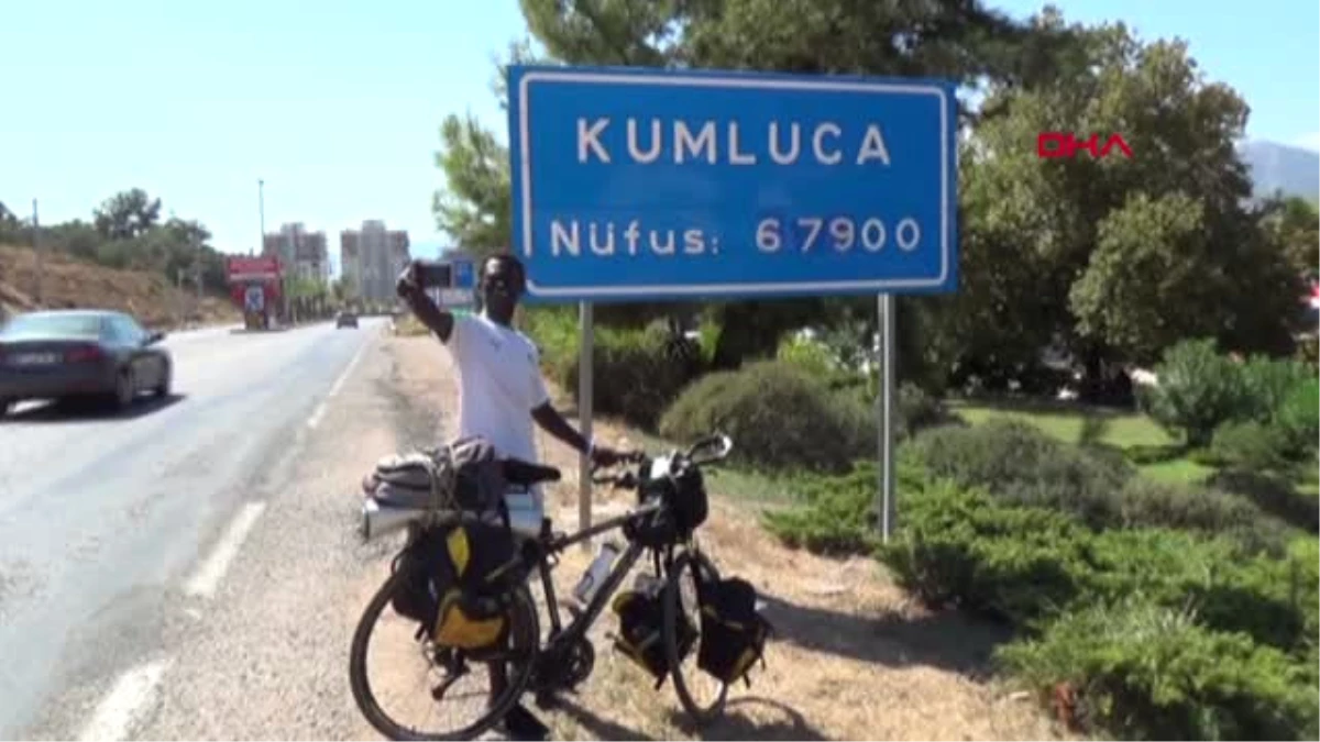 Antalya Senegalli Mustafa Bisikletle Türkiye Turu Yapıyor Hd