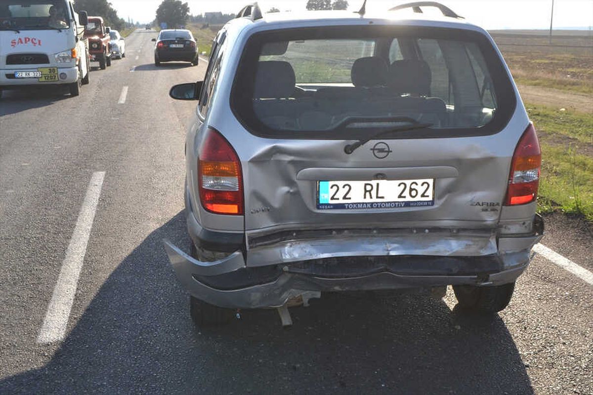 Keşan\'da Trafik Kazası: 1 Yaralı