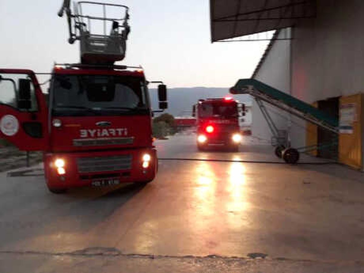 Yem Fabrikasında Korkutan Yangın