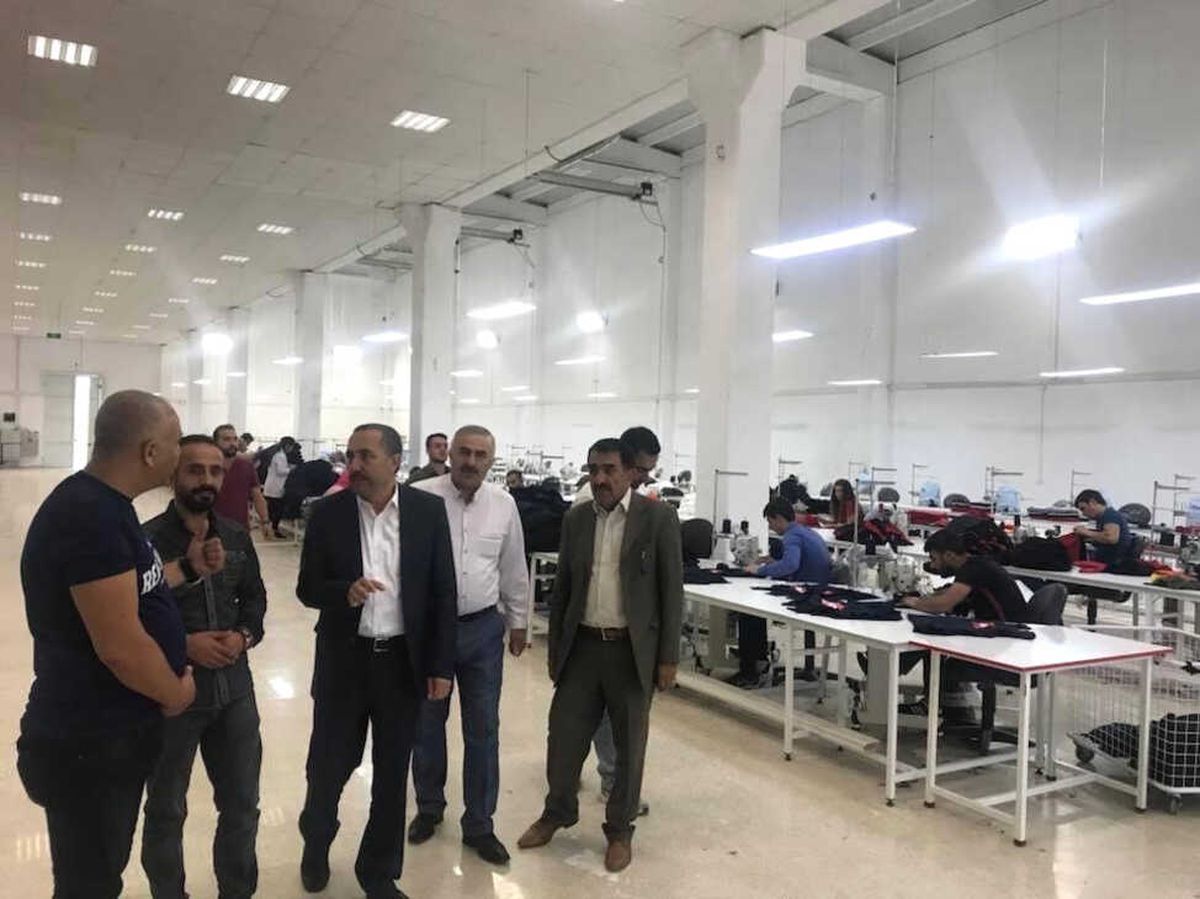 Ak Partili Arvas\'tan Tekstilkente Ziyaret