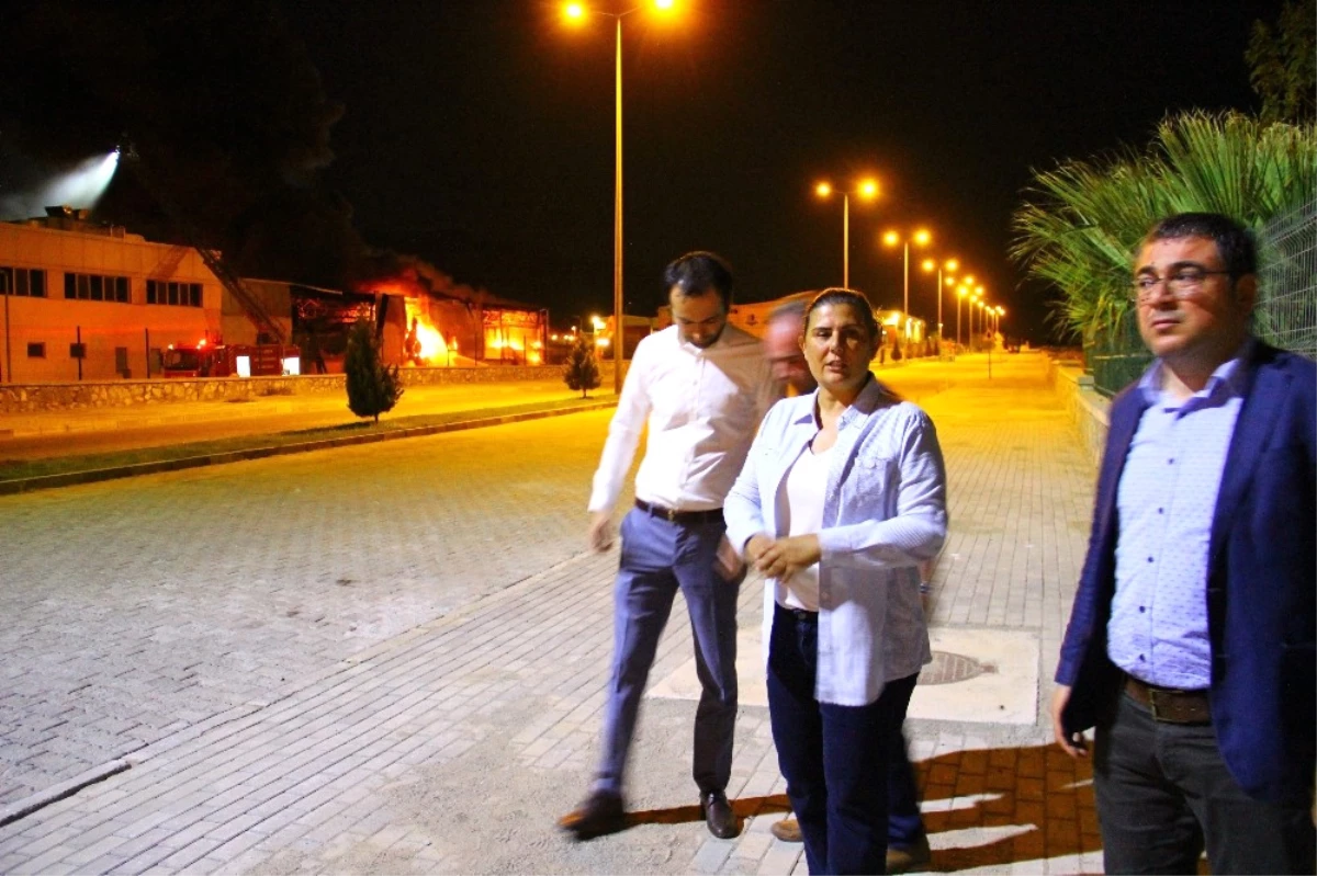 Aydın\'daki Fabrika Yangını Uzun Uğraşlar Sonucu Kontrol Altına Alındı