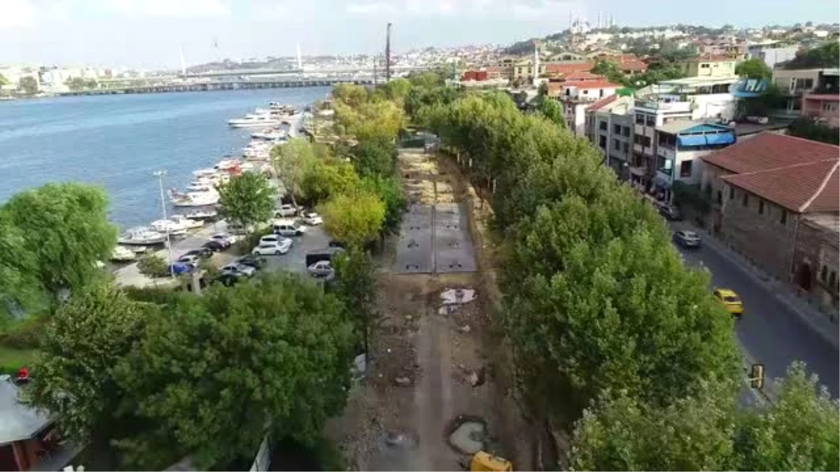 Eminönü-Alibeyköy Tramvay Hattı İnşaatında Son Durum Havadan Görüntülendi