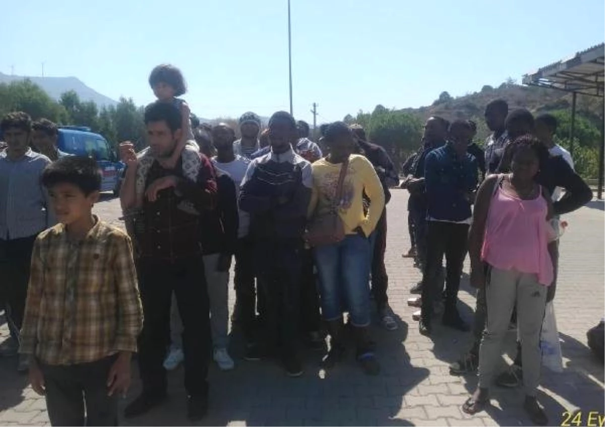 Foça\'da 173 Kaçak Göçmen ile 2 Organizatör Yakalandı