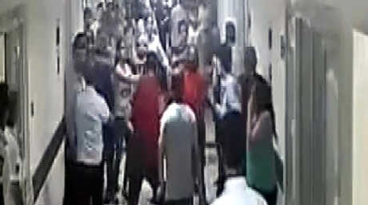 Hastanedeki Darp, Güvenlik Kamerasına Yansıdı