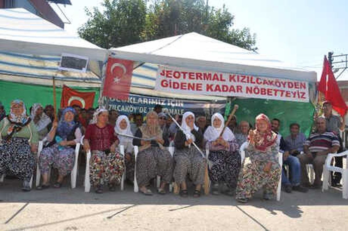 Jeotermale Yürüyüşlü Protesto