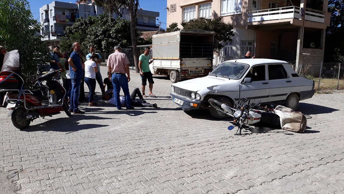 Otomobil ile Motosiklet Çarpıştı: 1 Yaralı