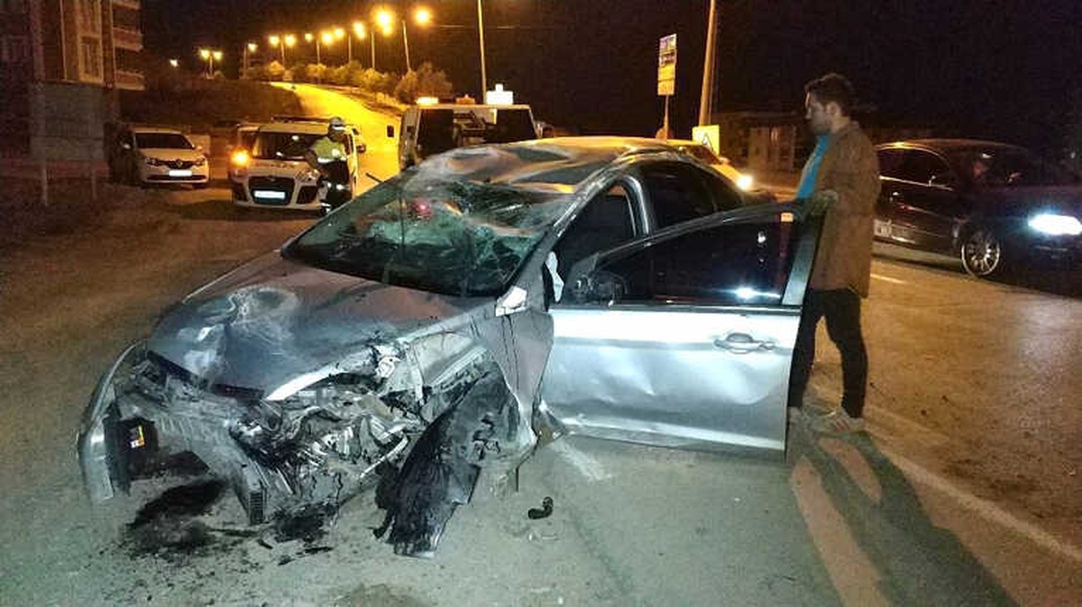Samsun\'da Otomobil Takla Attı: 1 Yaralı
