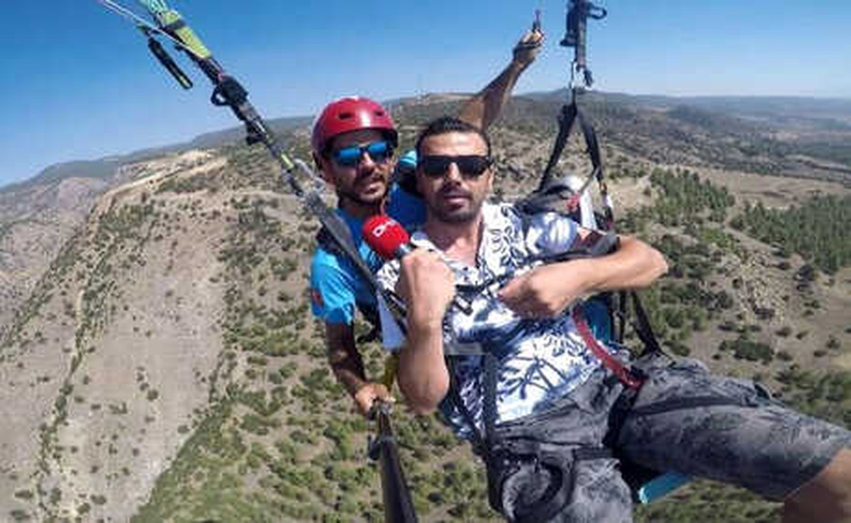 Şehit ve Gazi Yakınlarının Yamaç Paraşütü Keyfi