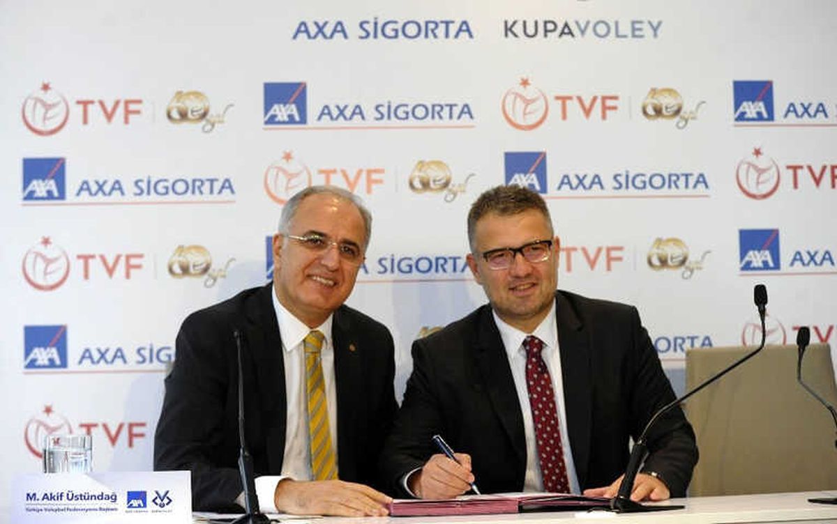 Axa Sigorta Kupa Voley\'in Ana Sponsoru Oldu
