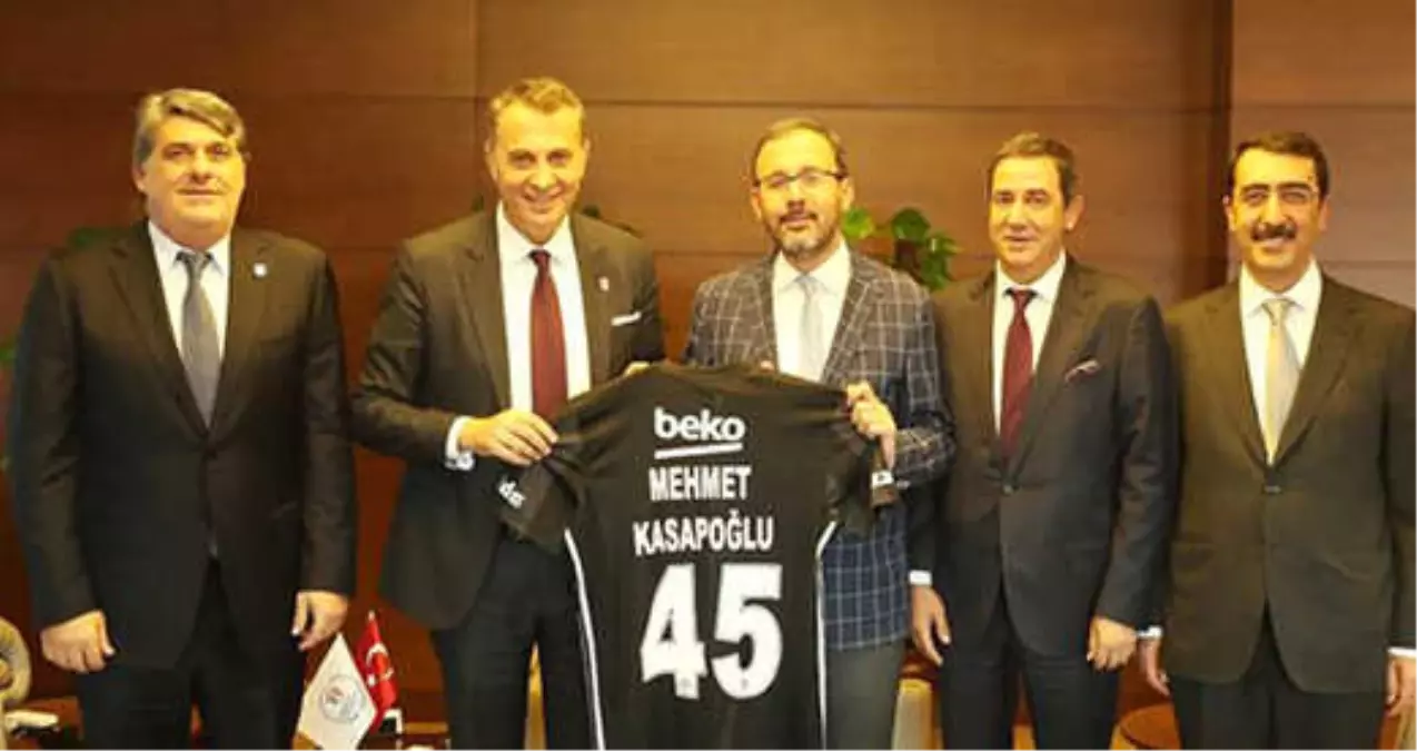 Beşiktaş Başkanı Fikret Orman\'dan Spor Bakanı Mehmet Kasapoğlu\'na Ziyaret!