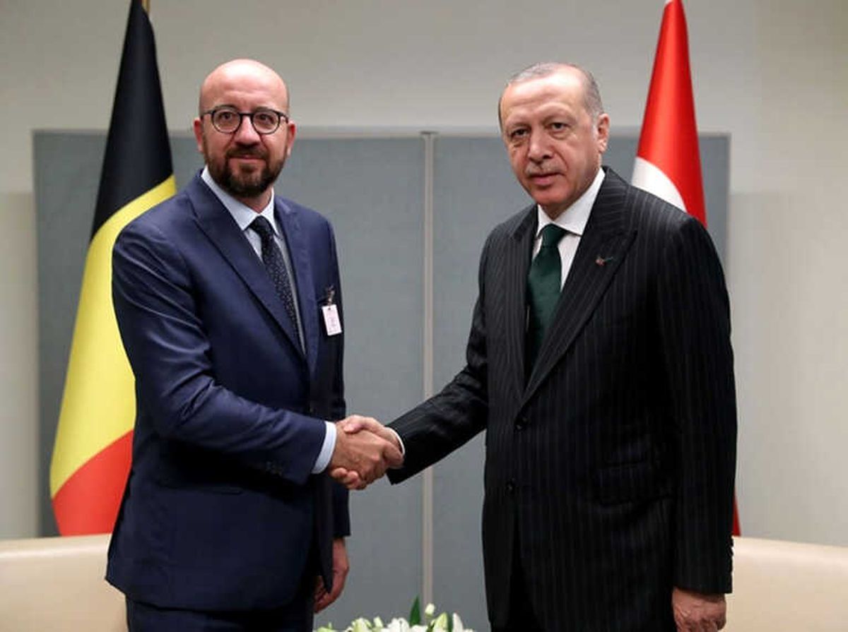 Cumhurbaşkanı Erdoğan, Belçika Başbakanı Charles Michel\'i Kabul Etti