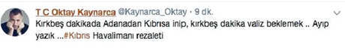 Oktay Kaynarca\'nın Bagaj Tepkisi